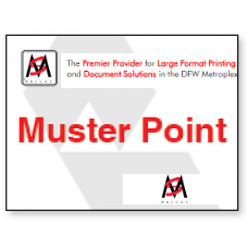 Muster Point | Aluminum Panel | 18” x 24”