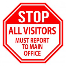 Visitor Sign | Aluminum Panel | 48” x 48”